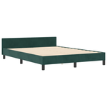 Casa si Gradina - Mobilier - Paturi si accesorii - Paturi - Cadru de pat, verde inchis, 140x190 cm, catifea - Infinity.ro