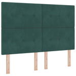 Casa si Gradina - Mobilier - Paturi si accesorii - Paturi - Cadru de pat, verde inchis, 140x190 cm, catifea - Infinity.ro