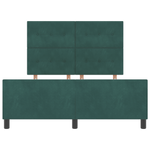 Casa si Gradina - Mobilier - Paturi si accesorii - Paturi - Cadru de pat, verde inchis, 140x190 cm, catifea - Infinity.ro