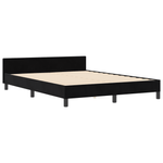 Casa si Gradina - Mobilier - Paturi si accesorii - Paturi - Cadru de pat, negru, 160x200 cm, catifea - Infinity.ro