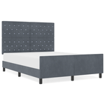 Casa si Gradina - Mobilier - Paturi si accesorii - Paturi - Cadru de pat, gri inchis, 140x200 cm, catifea - Infinity.ro