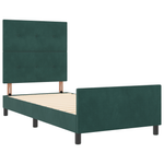 Casa si Gradina - Mobilier - Paturi si accesorii - Paturi - Cadru de pat, verde inchis, 80x200 cm, catifea - Infinity.ro