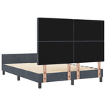 Casa si Gradina - Mobilier - Paturi si accesorii - Paturi - Cadru de pat, gri inchis, 140x200 cm, catifea - Infinity.ro
