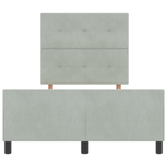 Casa si Gradina - Mobilier - Paturi si accesorii - Paturi - Cadru de pat, gri deschis, 120x190 cm, catifea - Infinity.ro