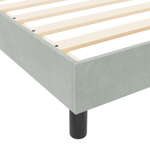 Casa si Gradina - Mobilier - Paturi si accesorii - Paturi - Cadru de pat, gri deschis, 120x190 cm, catifea - Infinity.ro