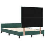 Casa si Gradina - Mobilier - Paturi si accesorii - Paturi - Pat  verde inchis, 120x190 cm, fabricat din catifea - Infinity.ro