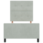Casa si Gradina - Mobilier - Paturi si accesorii - Paturi - Cadru de pat, gri deschis, 80x200 cm, catifea - Infinity.ro