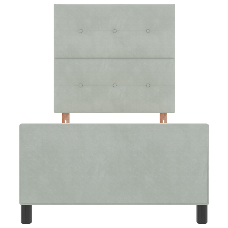 Casa si Gradina - Mobilier - Paturi si accesorii - Paturi - Cadru de pat, gri deschis, 80x200 cm, catifea - Infinity.ro