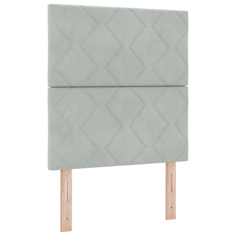 Casa si Gradina - Mobilier - Paturi si accesorii - Paturi - Cadru de pat, gri deschis, 80x200 cm, catifea - Infinity.ro
