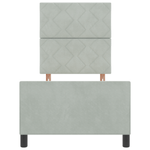 Casa si Gradina - Mobilier - Paturi si accesorii - Paturi - Cadru de pat, gri deschis, 80x200 cm, catifea - Infinity.ro
