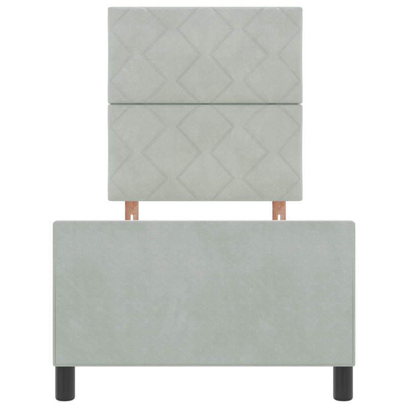 Casa si Gradina - Mobilier - Paturi si accesorii - Paturi - Cadru de pat, gri deschis, 80x200 cm, catifea - Infinity.ro