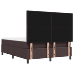 Casa si Gradina - Mobilier - Paturi si accesorii - Paturi - Pat cu arcuri cu saltea si banca maro inchis 140x200 cm tesatura - Infinity.ro