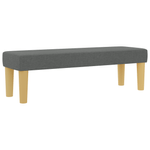 Casa si Gradina - Mobilier - Paturi si accesorii - Paturi - Pat cu arcuri cu saltea si banca Gri inchis 200x200 cm Fabri - Infinity.ro