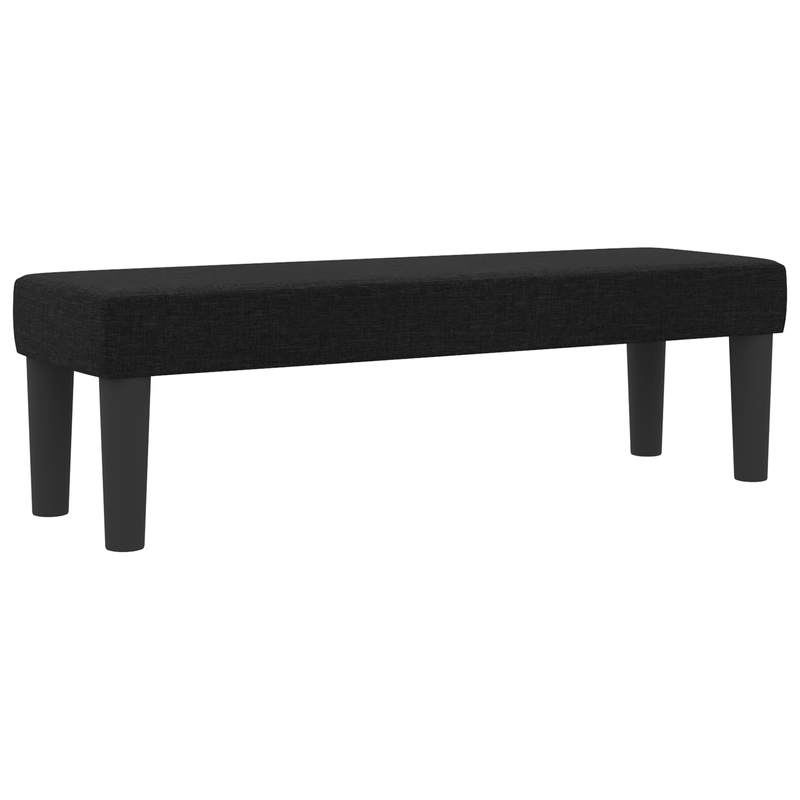 Casa si Gradina - Mobilier - Paturi si accesorii - Paturi - Pat cu arcuri cu saltea si banca Negru 140x190 cm Tesatura - Infinity.ro