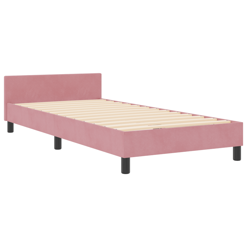 Casa si Gradina - Mobilier - Paturi si accesorii - Paturi - Cadru de pat, roz, 180x200 cm, catifea - Infinity.ro