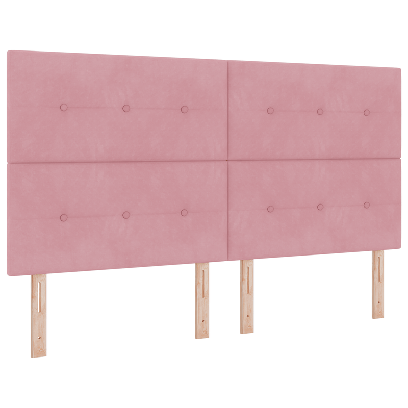 Casa si Gradina - Mobilier - Paturi si accesorii - Paturi - Cadru de pat, roz, 180x200 cm, catifea - Infinity.ro