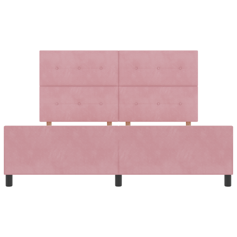 Casa si Gradina - Mobilier - Paturi si accesorii - Paturi - Cadru de pat, roz, 180x200 cm, catifea - Infinity.ro
