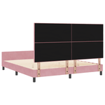 Casa si Gradina - Mobilier - Paturi si accesorii - Paturi - Cadru de pat, roz, 180x200 cm, catifea - Infinity.ro
