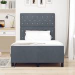 Casa si Gradina - Mobilier - Paturi si accesorii - Paturi - Cadru de pat, gri inchis, 120x200 cm, catifea - Infinity.ro