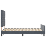 Casa si Gradina - Mobilier - Paturi si accesorii - Paturi - Cadru de pat, gri inchis, 120x200 cm, catifea - Infinity.ro
