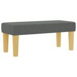 Casa si Gradina - Mobilier - Paturi si accesorii - Paturi - Pat cu arcuri cu saltea si banca gri inchis 90x200 cm tesatura - Infinity.ro