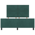 Casa si Gradina - Mobilier - Paturi si accesorii - Paturi - Cadru de pat, verde inchis, 160x200 cm, catifea - Infinity.ro