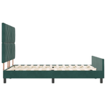 Casa si Gradina - Mobilier - Paturi si accesorii - Paturi - Cadru de pat, verde inchis, 160x200 cm, catifea - Infinity.ro