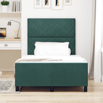 Casa si Gradina - Mobilier - Paturi si accesorii - Paturi - Cadru de pat, verde inchis, 120x190 cm, catifea - Infinity.ro