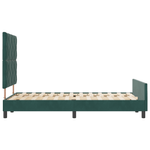 Casa si Gradina - Mobilier - Paturi si accesorii - Paturi - Cadru de pat, verde inchis, 120x190 cm, catifea - Infinity.ro