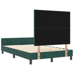 Casa si Gradina - Mobilier - Paturi si accesorii - Paturi - Cadru de pat, verde inchis, 120x190 cm, catifea - Infinity.ro