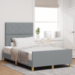 Casa si Gradina - Mobilier - Paturi si accesorii - Paturi - Cadru de pat, gri deschis, 120x200 cm, textil - Infinity.ro