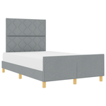 Casa si Gradina - Mobilier - Paturi si accesorii - Paturi - Cadru de pat, gri deschis, 120x200 cm, textil - Infinity.ro