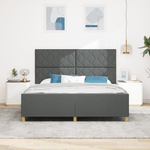 Casa si Gradina - Mobilier - Paturi si accesorii - Paturi - Cadru de pat, gri inchis, 180x200 cm, textil - Infinity.ro