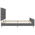 Casa si Gradina - Mobilier - Paturi si accesorii - Paturi - Cadru de pat, gri inchis, 180x200 cm, textil - Infinity.ro
