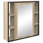 Casa si Gradina - Mobilier - Mobilier baie - Corpuri baie - Set Mobilier Baie pe 3 Piese din Lemn Inginerizat Stejar Deschis - Infinity.ro