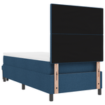 Casa si Gradina - Mobilier - Paturi si accesorii - Paturi - Pat cu baza cu arcuri cu saltea & banca albastra 80x200 cm tesatura - Infinity.ro