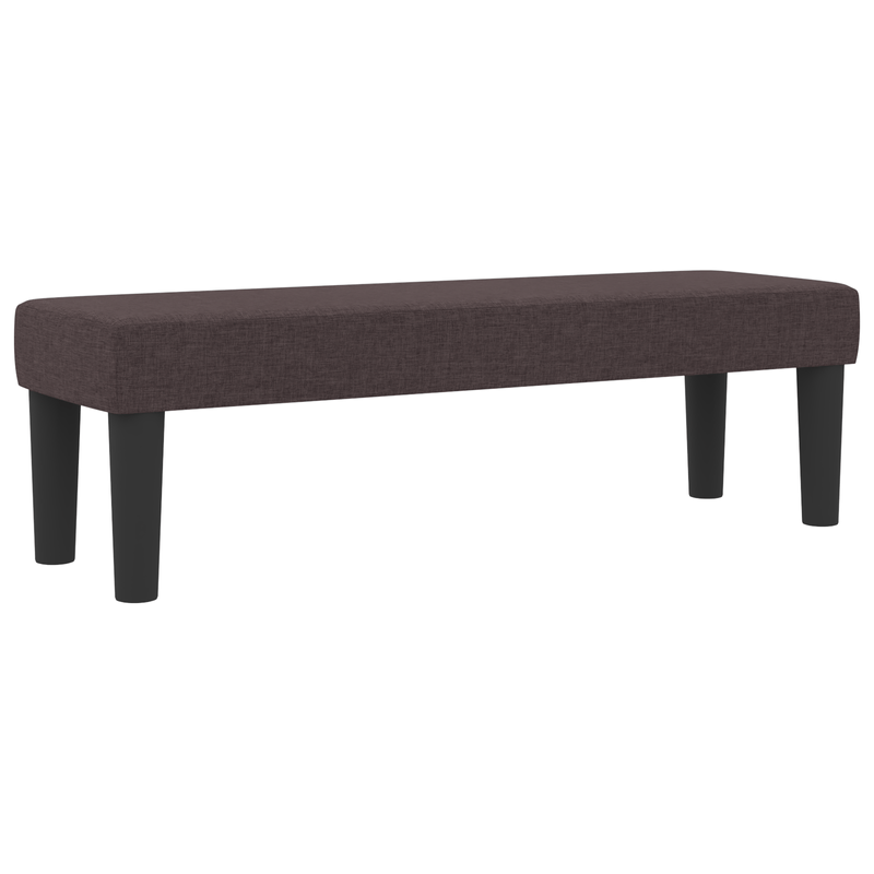 Casa si Gradina - Mobilier - Paturi si accesorii - Paturi - Pat cu arcuri cu saltea si bancuta Maro inchis 140x200 cm Tesatura - Infinity.ro