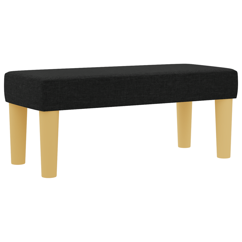 Casa si Gradina - Mobilier - Paturi si accesorii - Paturi - Pat cu somiera cu saltea & banchet negru 100x200 cm tesatura - Infinity.ro