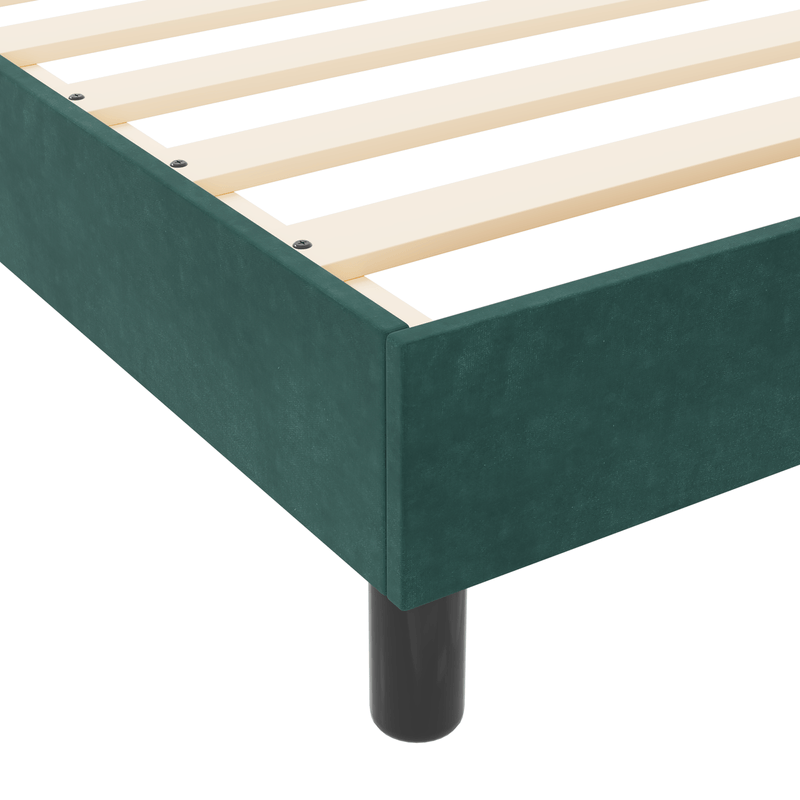 Casa si Gradina - Mobilier - Paturi si accesorii - Paturi - Cadru de pat, verde inchis, 90x190 cm, catifea - Infinity.ro