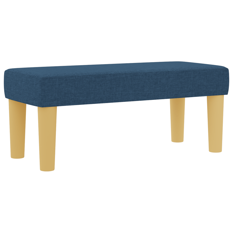 Casa si Gradina - Mobilier - Paturi si accesorii - Paturi - Pat cu arcuri cu saltea si banca albastra 100x200 cm tesatura - Infinity.ro