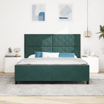 Casa si Gradina - Mobilier - Paturi si accesorii - Paturi - Cadru de pat, verde inchis, 180x200 cm, catifea - Infinity.ro