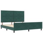 Casa si Gradina - Mobilier - Paturi si accesorii - Paturi - Cadru de pat, verde inchis, 180x200 cm, catifea - Infinity.ro