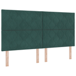 Casa si Gradina - Mobilier - Paturi si accesorii - Paturi - Cadru de pat, verde inchis, 180x200 cm, catifea - Infinity.ro
