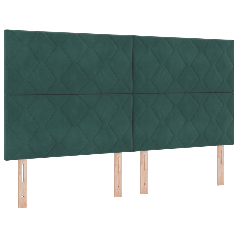 Casa si Gradina - Mobilier - Paturi si accesorii - Paturi - Cadru de pat, verde inchis, 180x200 cm, catifea - Infinity.ro