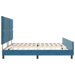 Casa si Gradina - Mobilier - Paturi si accesorii - Paturi - Cadru de pat, albastru inchis, 200x200 cm, catifea - Infinity.ro