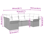 Casa si Gradina - Gradina si terasa - Mobilier exterior - Canapele si fotolii gradina - Set canapea gradina cu perne gri deschis din ratan - Infinity.ro