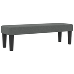 Casa si Gradina - Mobilier - Paturi si accesorii - Paturi - Pat cu Tabla de Borcan cu Saltea si Banca Gri Inchis 120x200 cm Tesatura - Infinity.ro