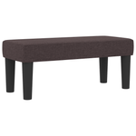 Casa si Gradina - Mobilier - Paturi si accesorii - Paturi - Pat cu arcuri cu saltea si banca maro inchis 90x200 cm tesatura - Infinity.ro