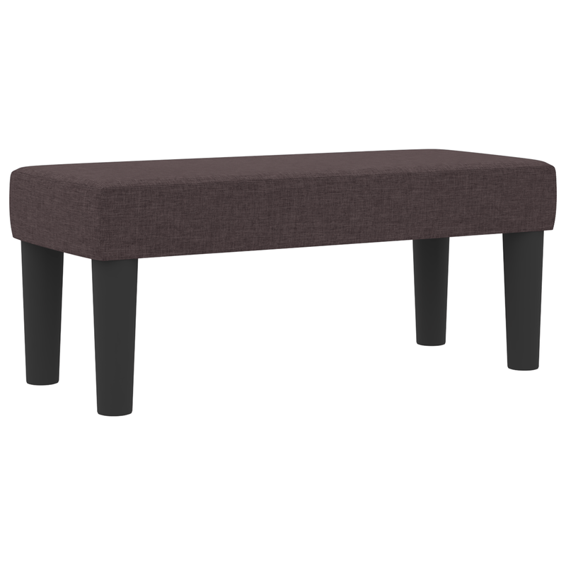Casa si Gradina - Mobilier - Paturi si accesorii - Paturi - Pat cu arcuri cu saltea si banca maro inchis 90x200 cm tesatura - Infinity.ro