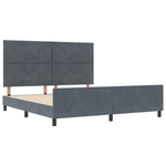 Casa si Gradina - Mobilier - Paturi si accesorii - Paturi - Cadru de pat, gri inchis, 180x200 cm, catifea - Infinity.ro